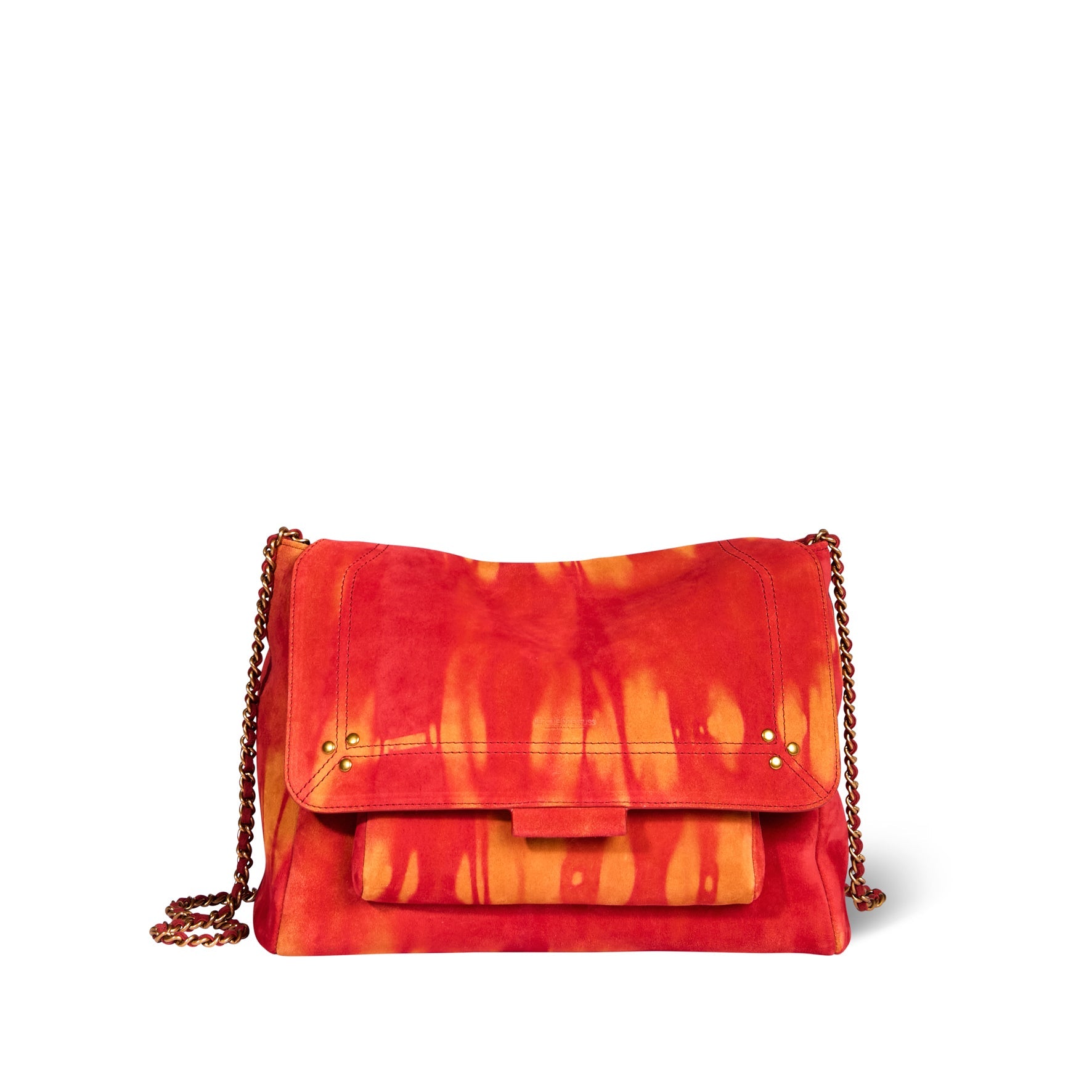 Lulu L Croute velours Tie dye Orange Jerome Dreyfuss