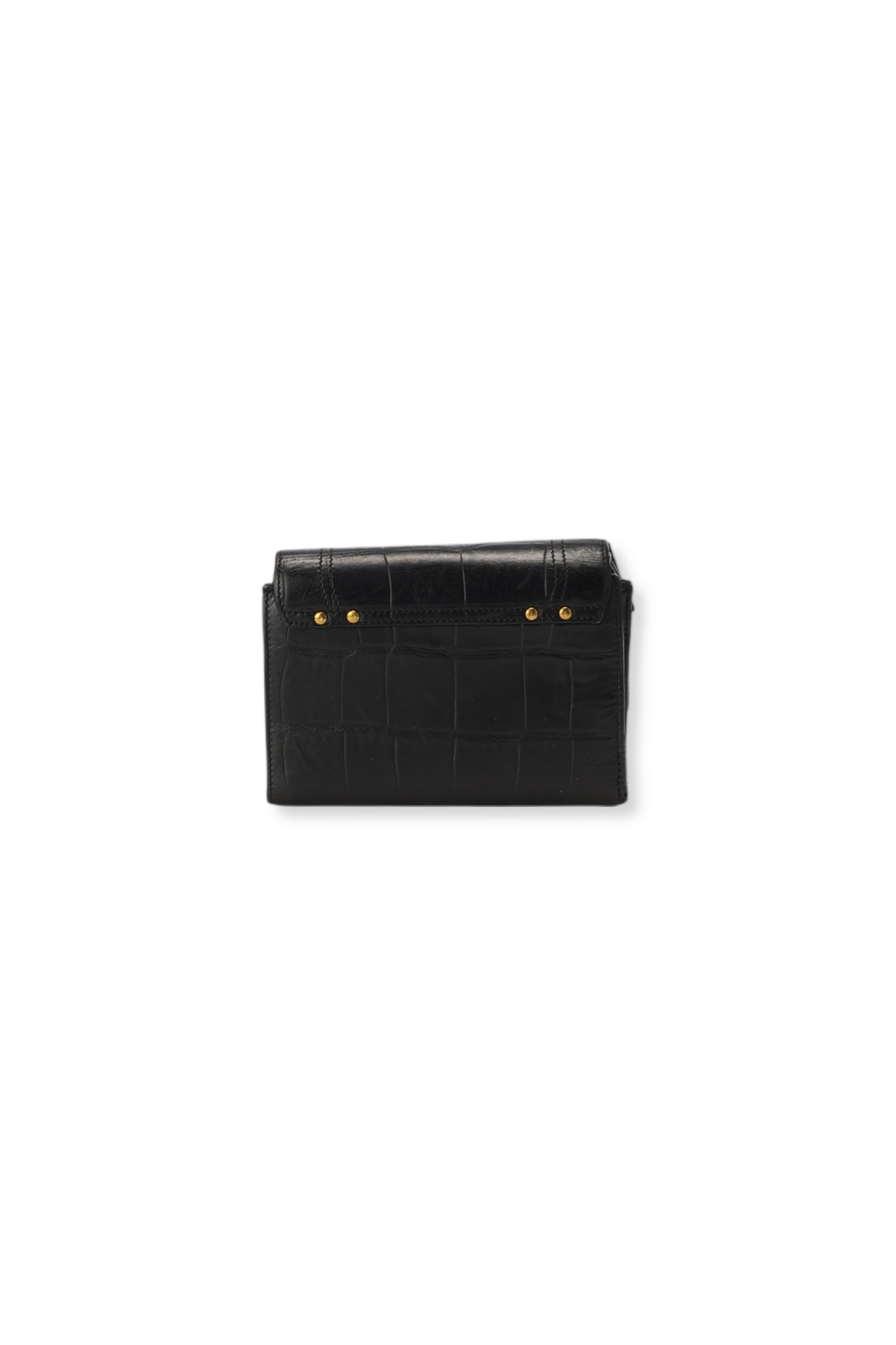 Lulu PM Vachette Croco Noir Jerome Dreyfuss