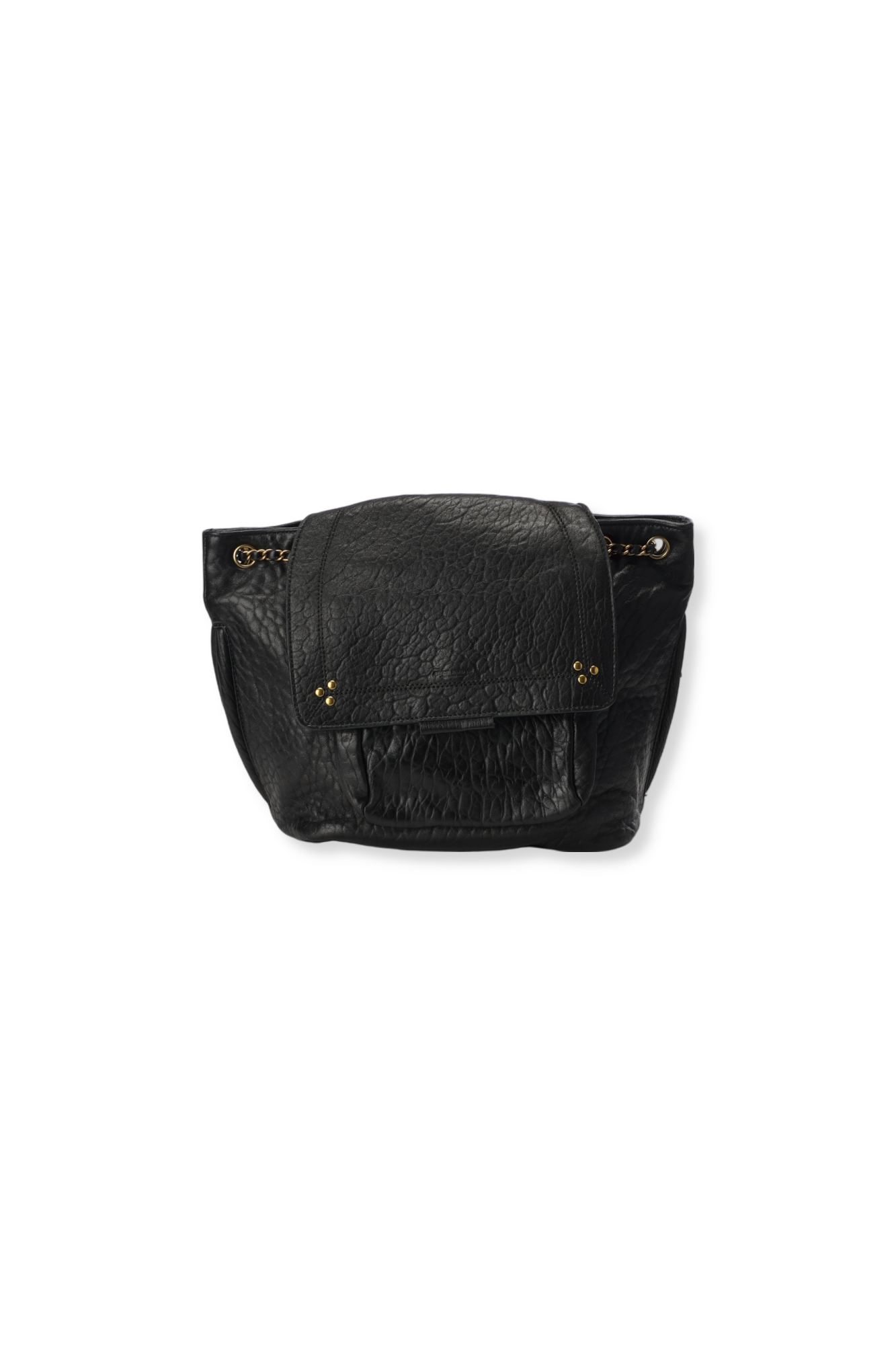 Lulu sac à dos Agneau Noir Jerome Dreyfuss