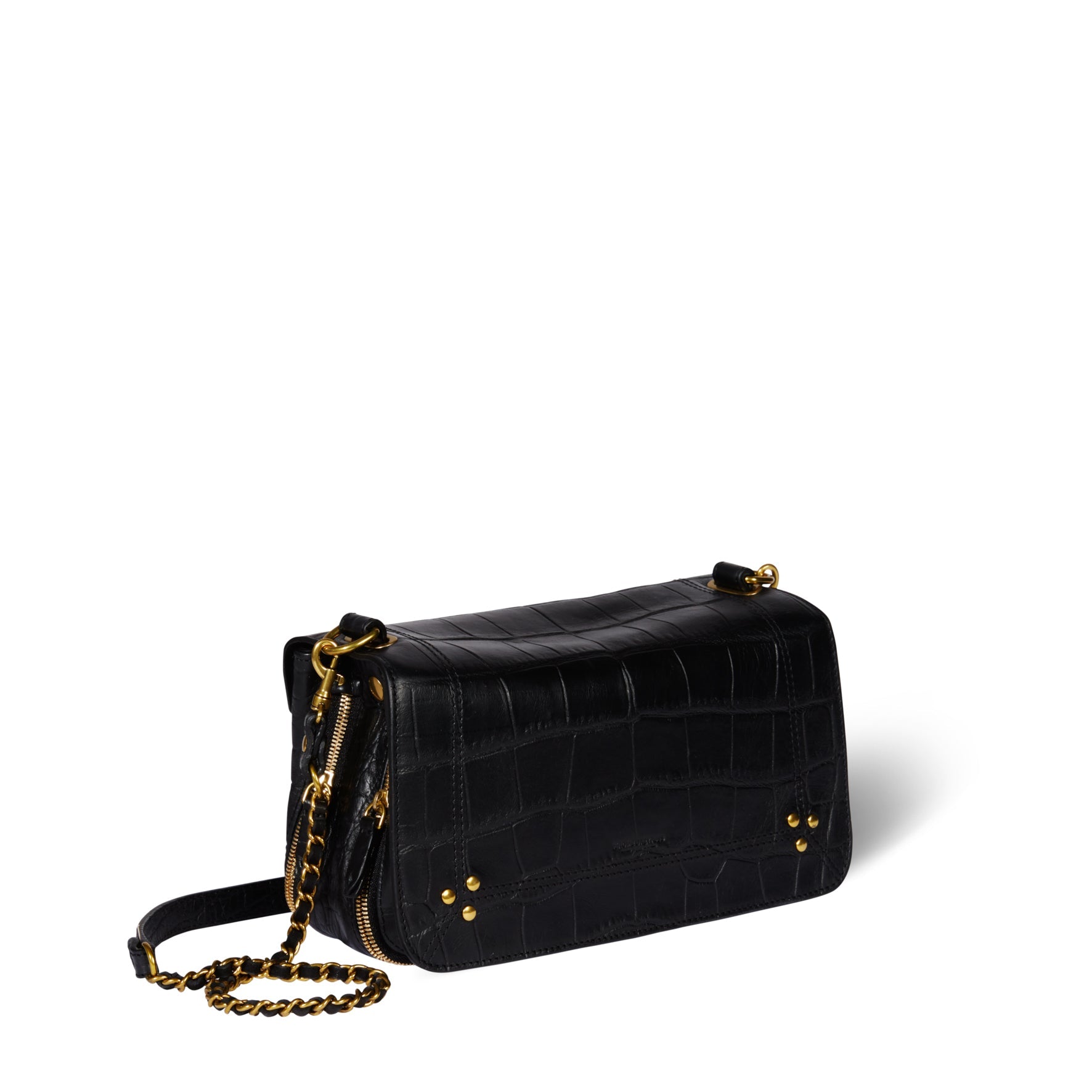 Bobi Vachette Croco Noir Jerome Dreyfuss