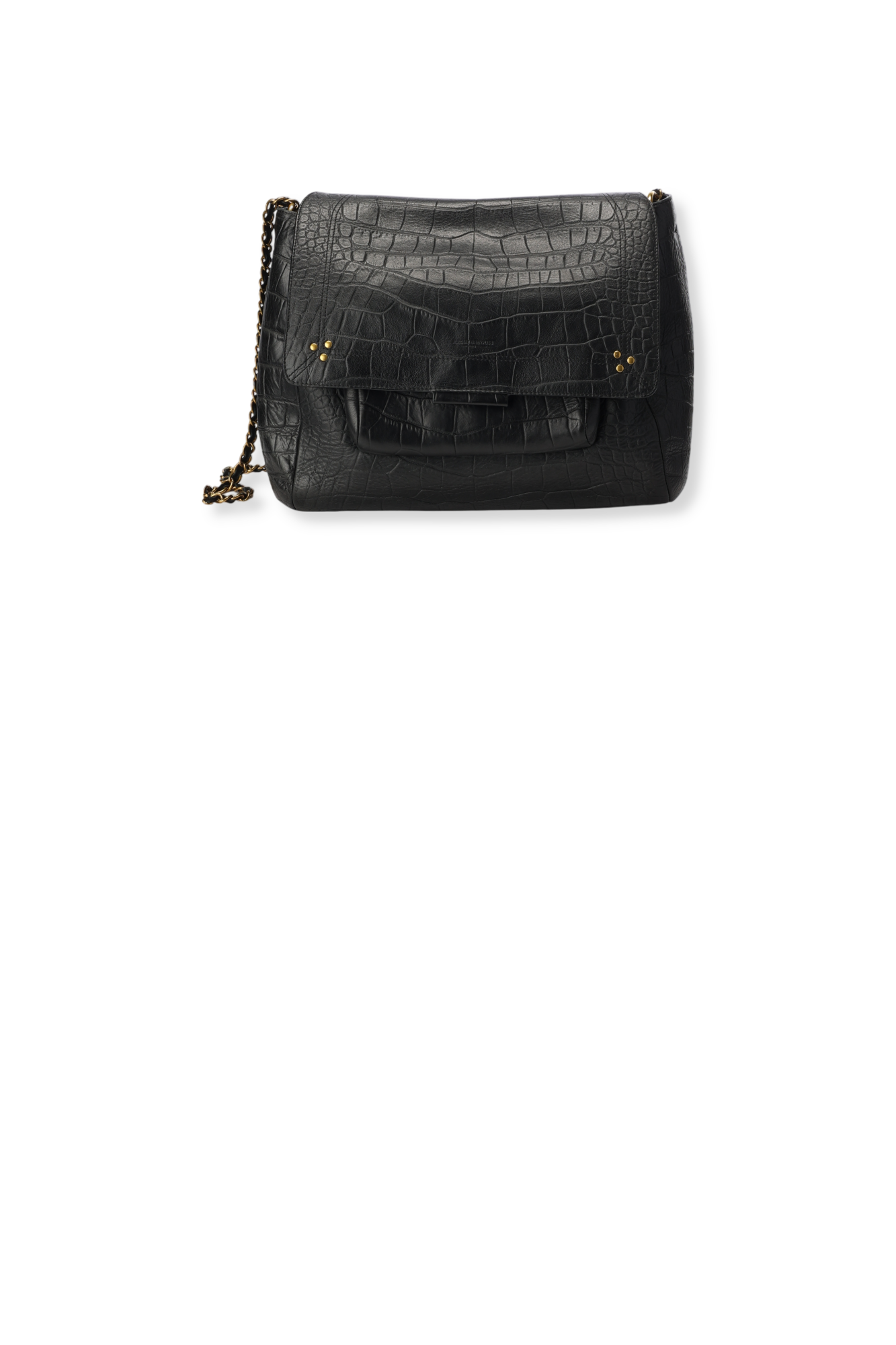 Lulu XL Vachette croco noir Jerome Dreyfuss