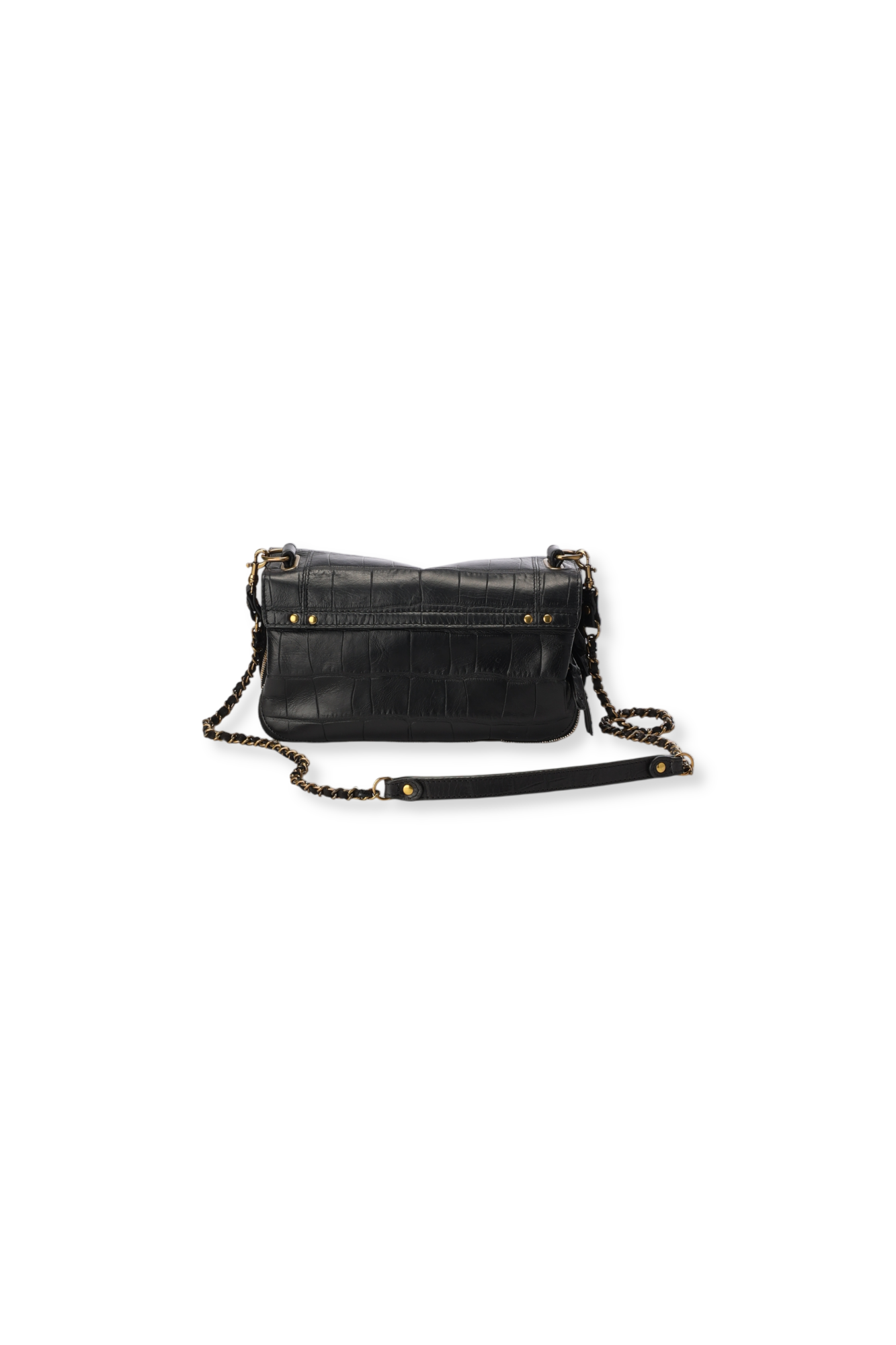 Bobi Vachette Croco Noir Jerome Dreyfuss