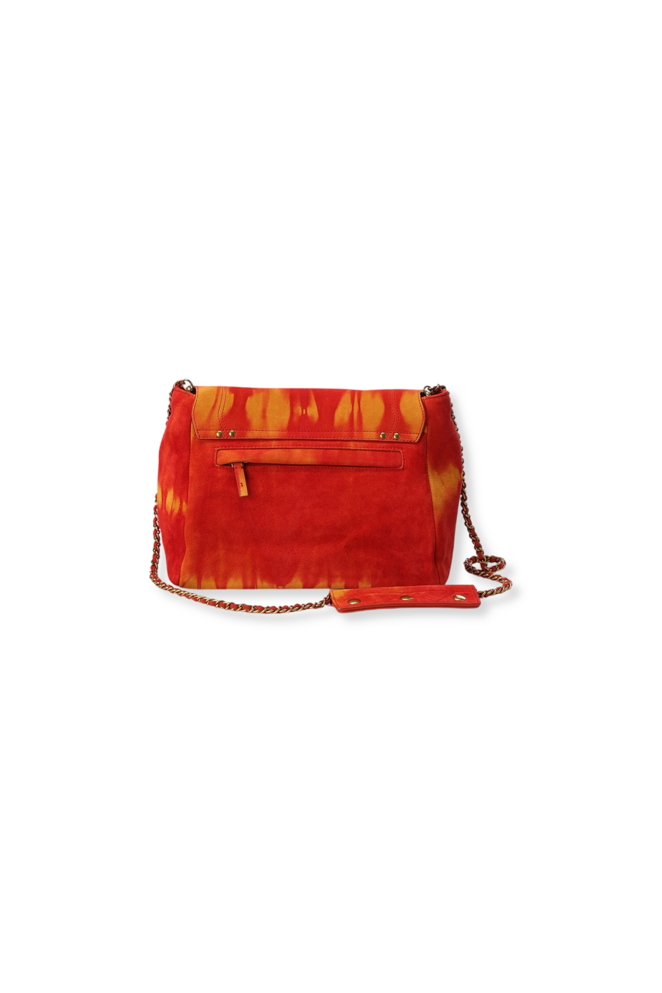 Lulu L Croute velours Tie dye Orange Jerome Dreyfuss