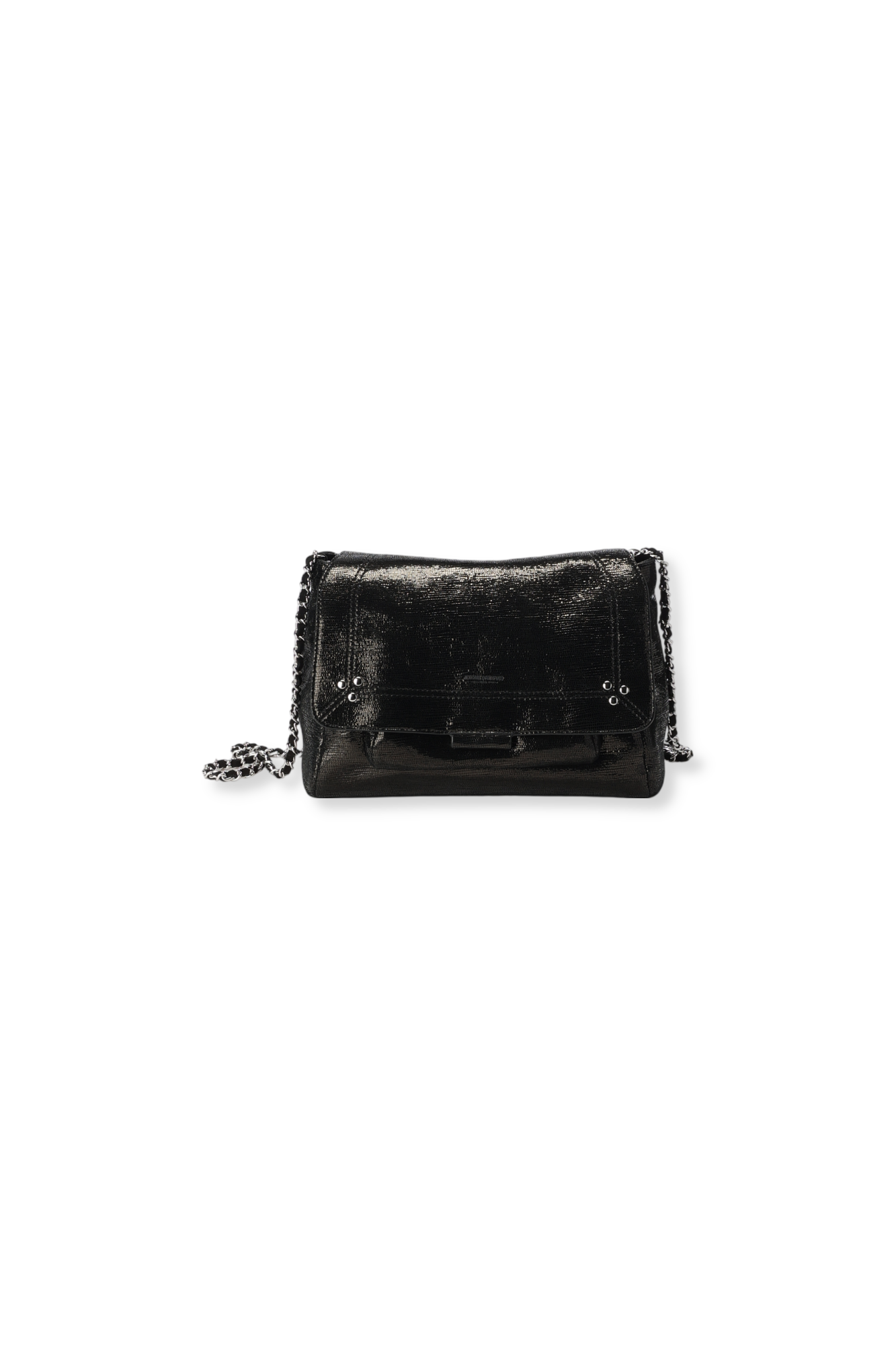 Lulu M Chèvre Lamé Noir Jerome Dreyfuss