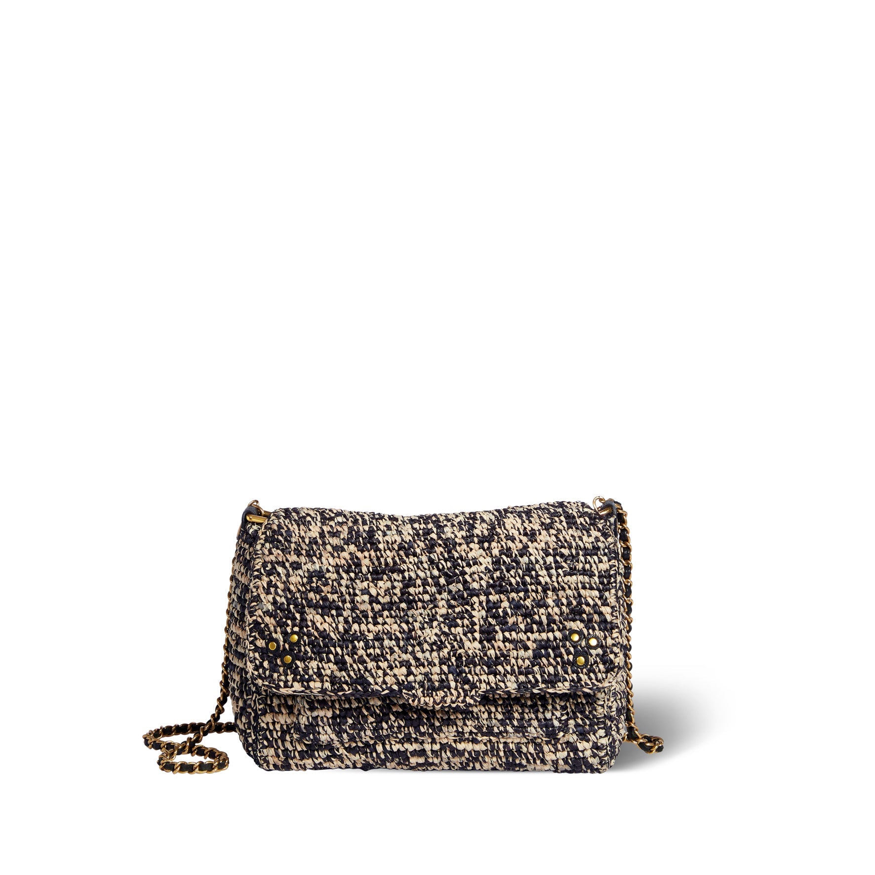 Sac Lulu M Raphia Noir Jerome Dreyfuss