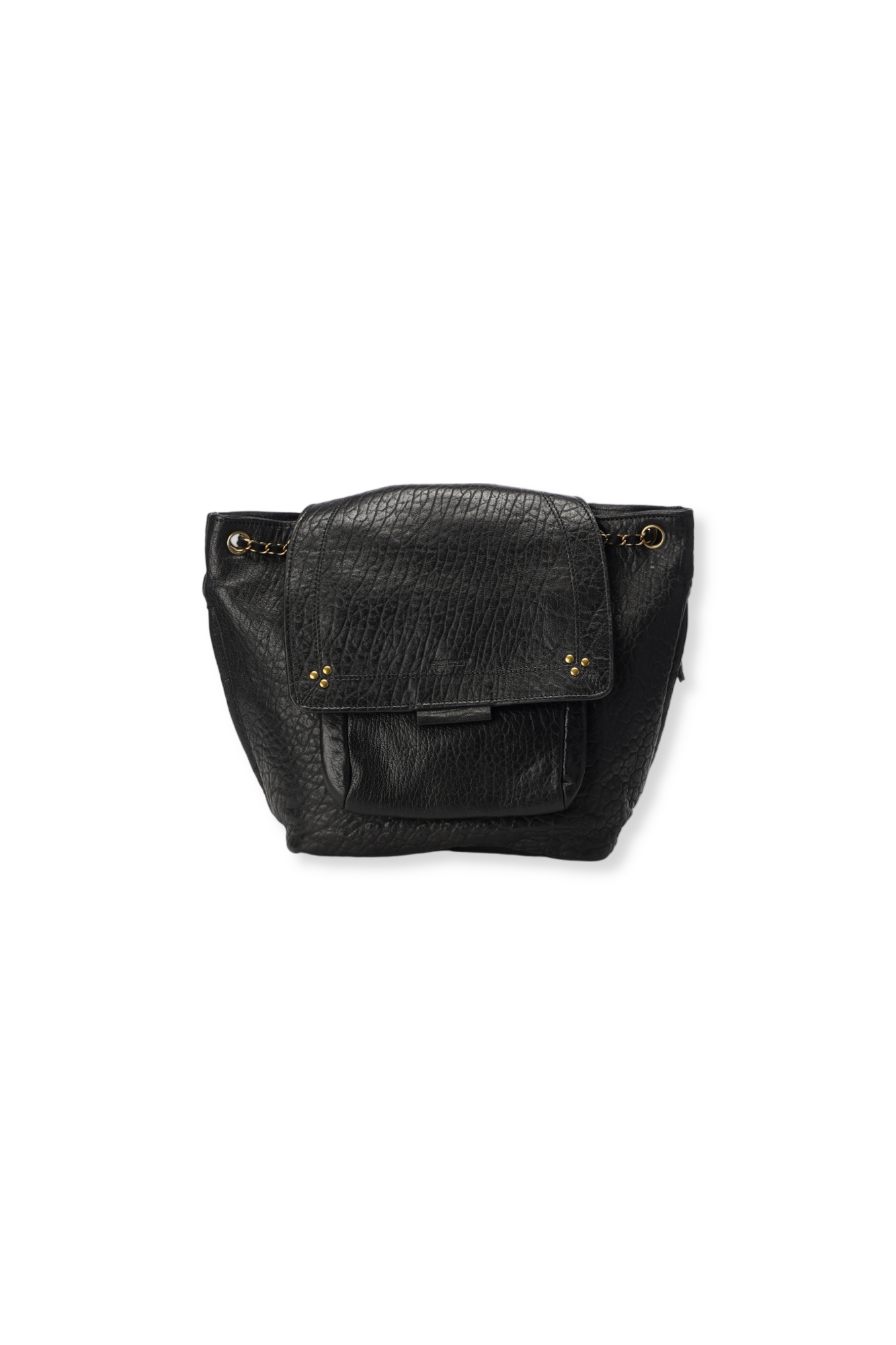 Lulu sac à dos Agneau Noir Jerome Dreyfuss