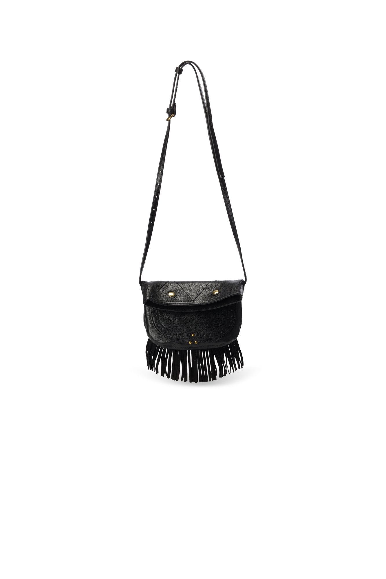 Jerry Pochette Chèvre Noir Grainé Jerome Dreyfuss