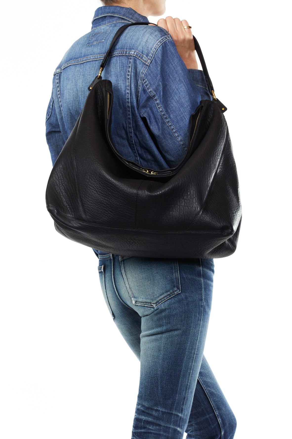 Paul Hobo Agneau Noir Jerome Dreyfuss