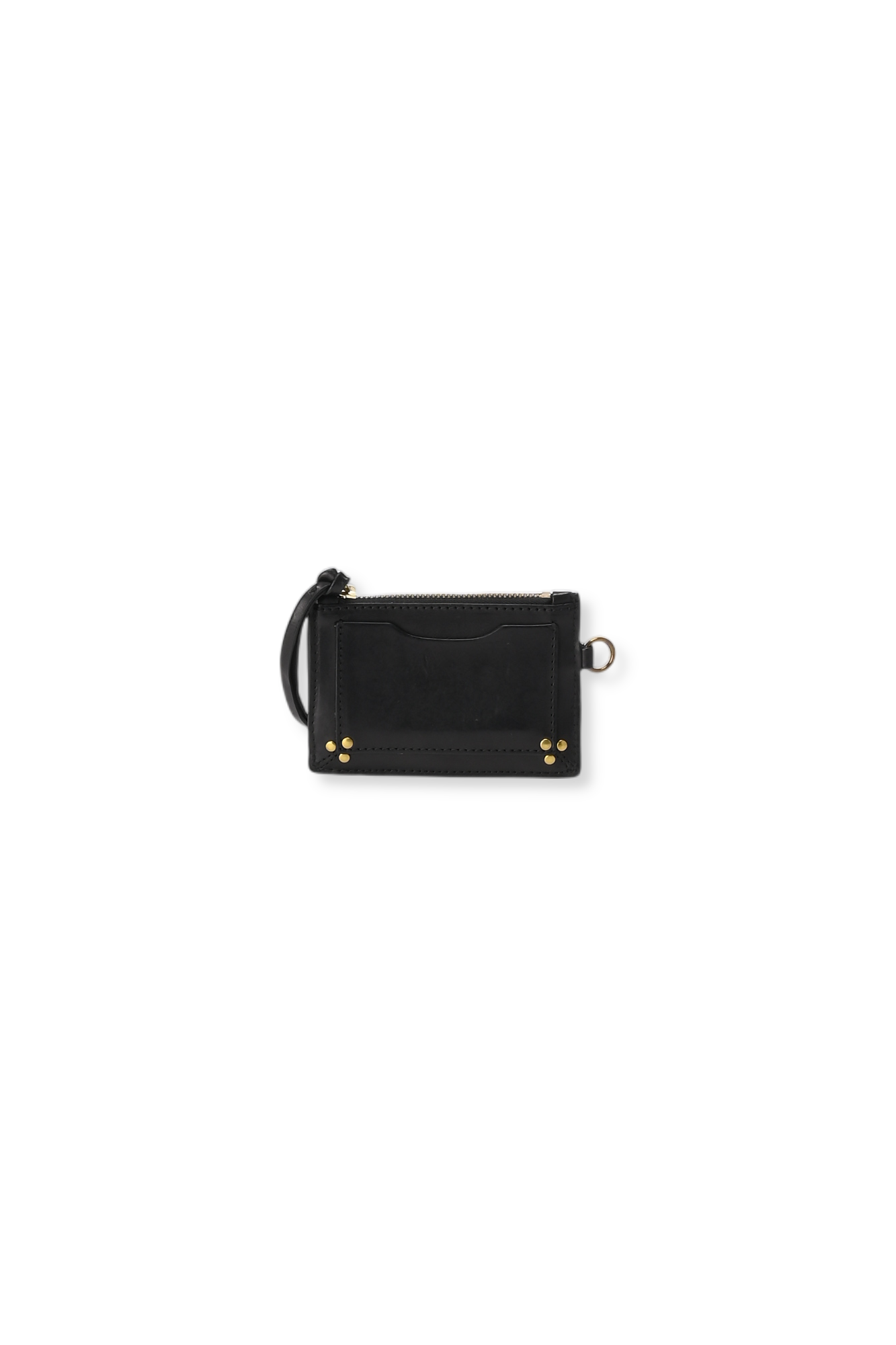 Lucky porte cartes Vachette Noir Silver Jerome Dreyfuss