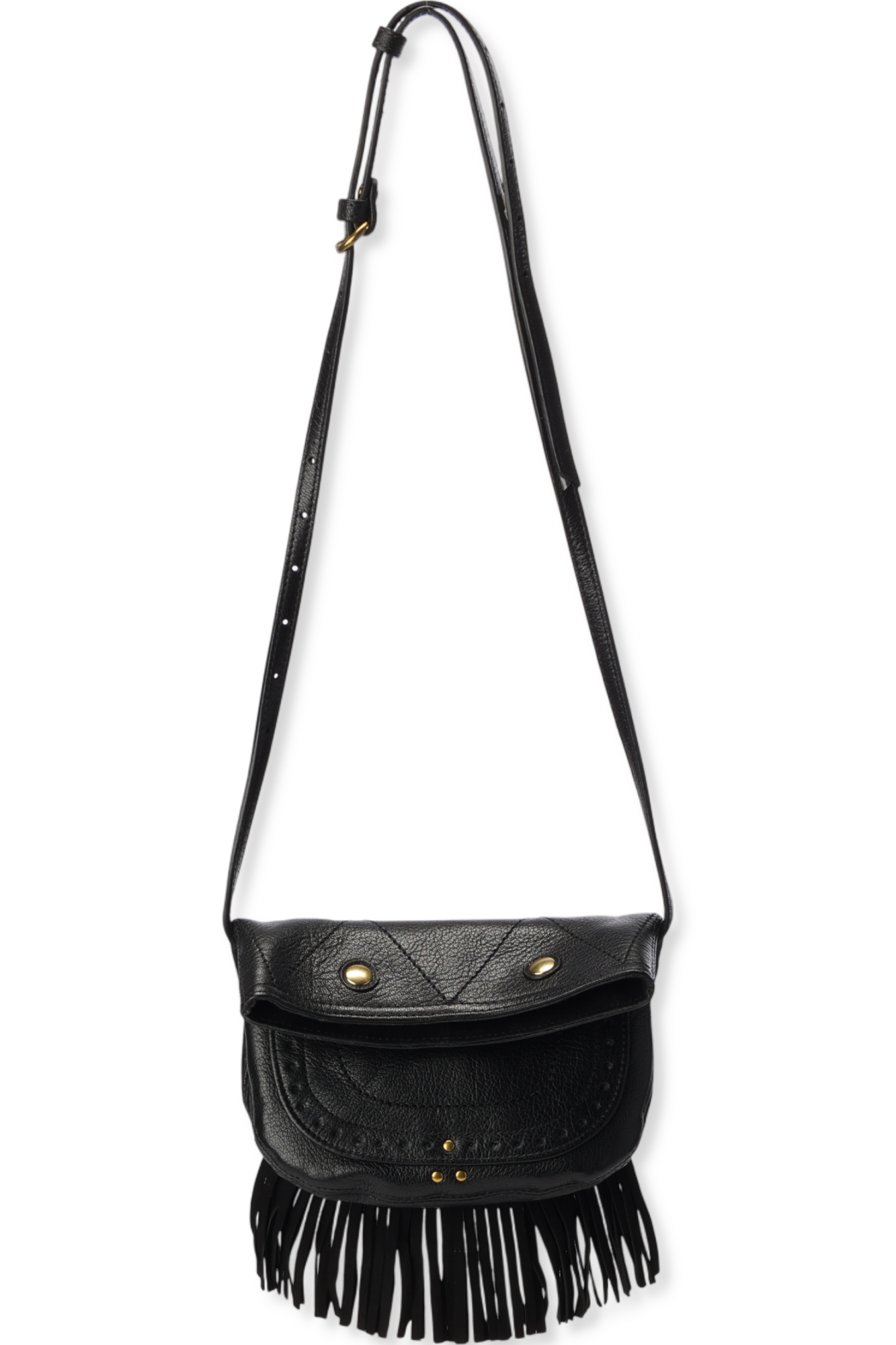 Jerry Pochette Chèvre Noir Grainé Jerome Dreyfuss