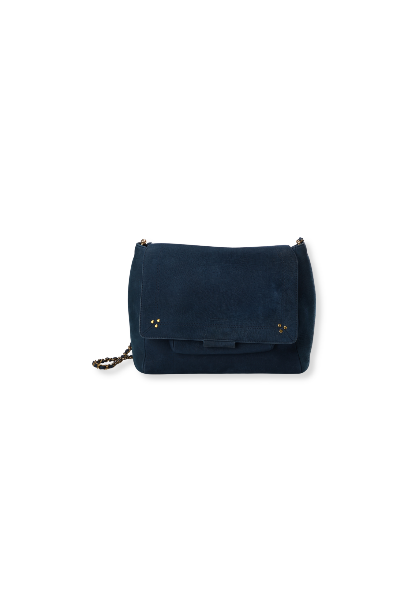 Lulu XL taurillon Imprimé Croco Marine Jerome Dreyfuss