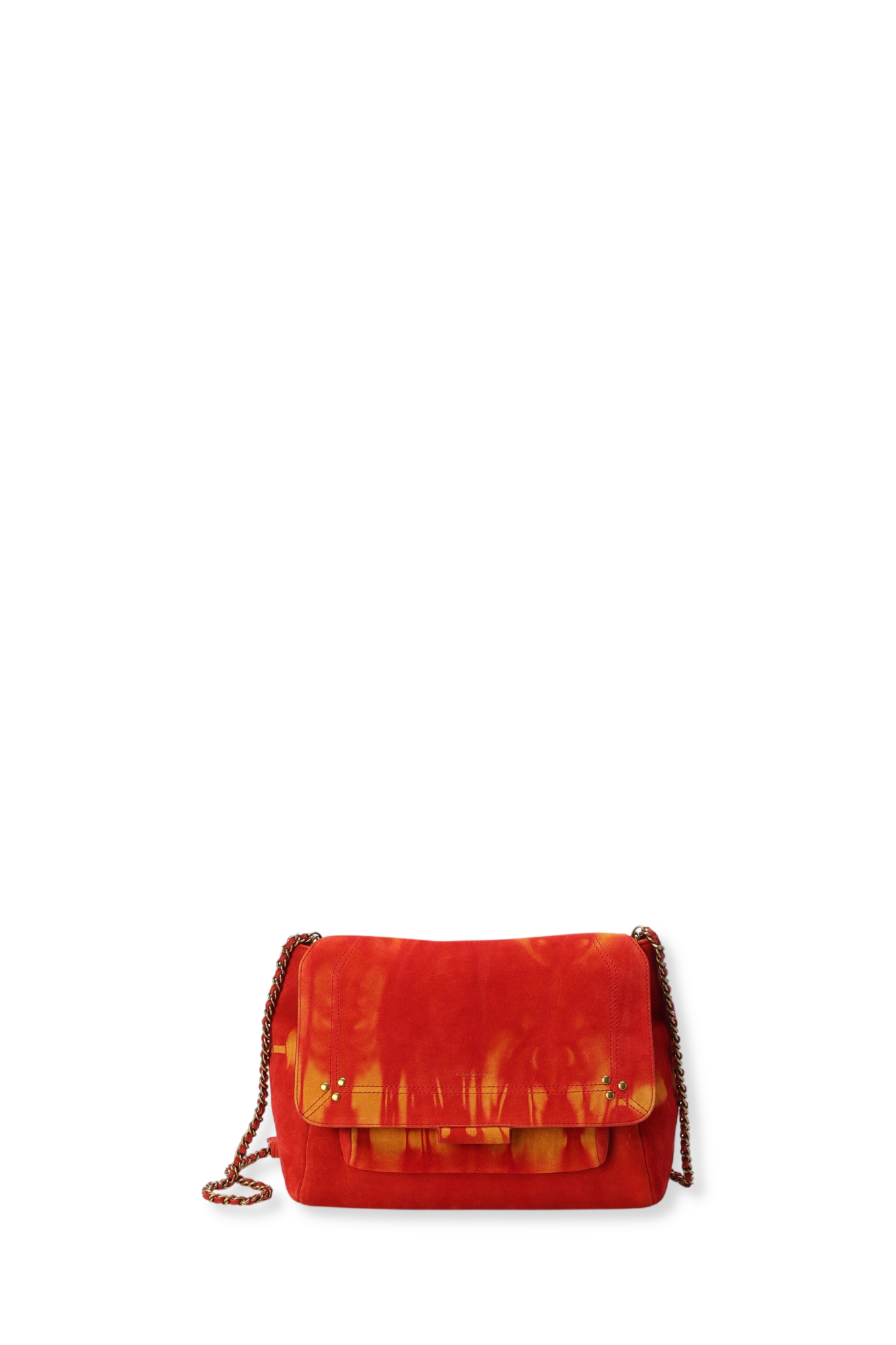 Lulu L Croute velours Tie dye Orange Jerome Dreyfuss