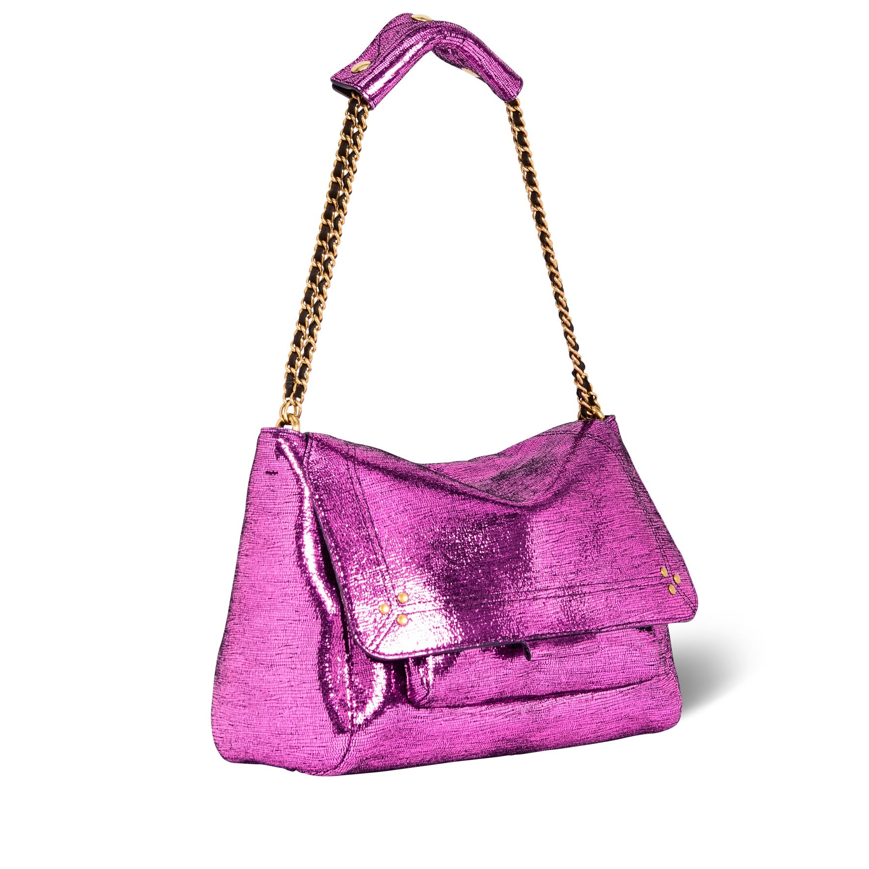 Lulu L Chèvre Lamé Fuxia Jerome Dreyfuss