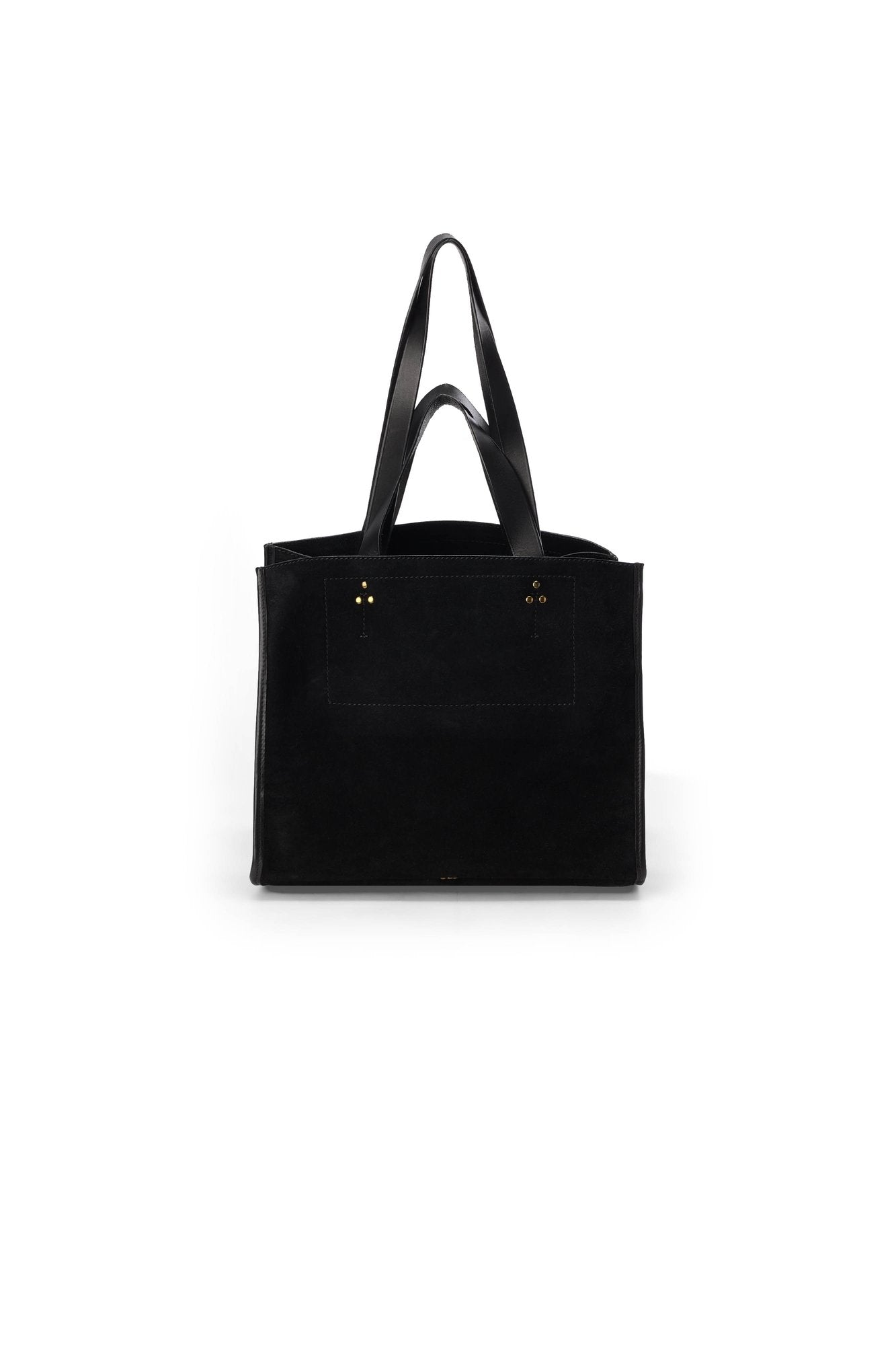Sac Cabas Léon M Croûte Velours Noir Jerome Dreyfuss