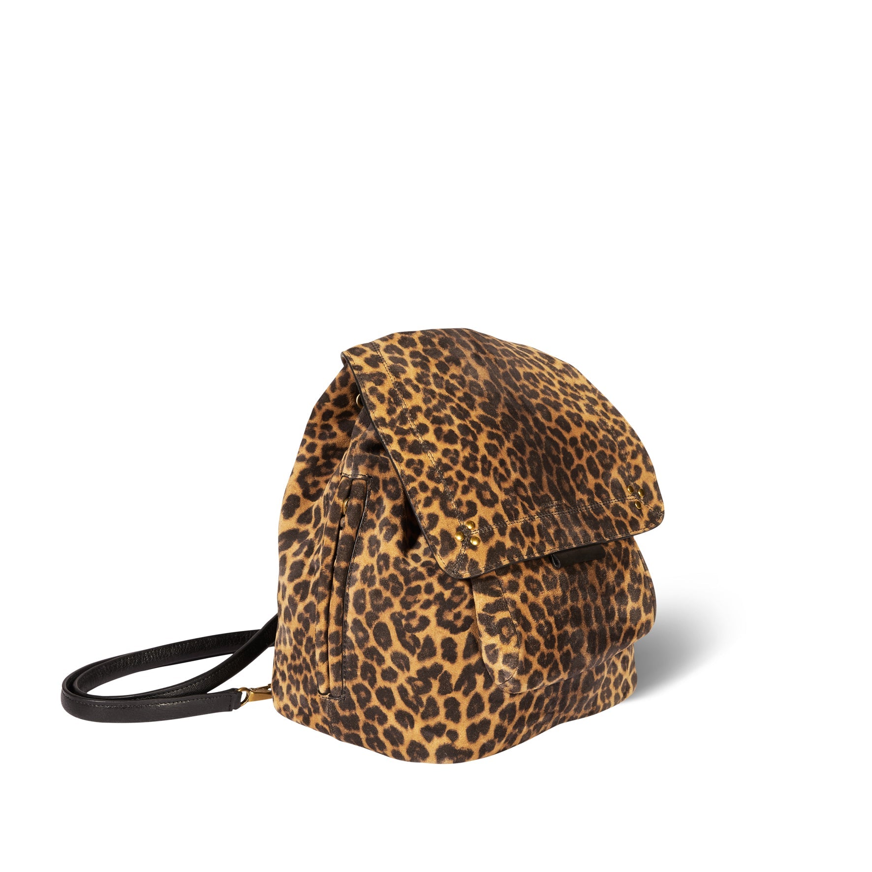 Lulu sac à dos croute velours léo chamois Jerome Dreyfuss