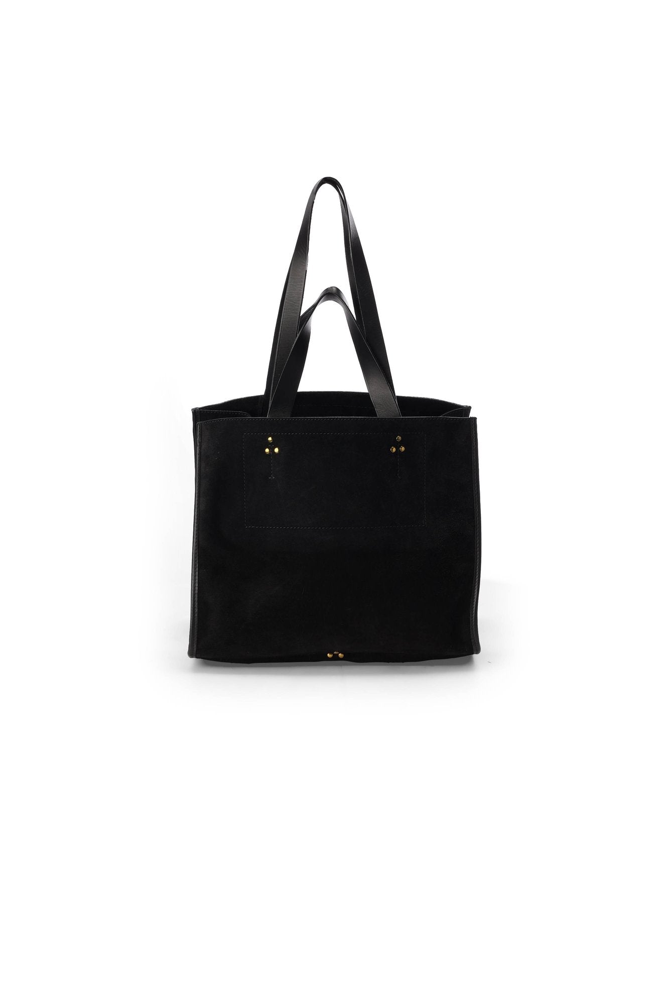 Sac Cabas Léon M Croûte Velours Noir Jerome Dreyfuss