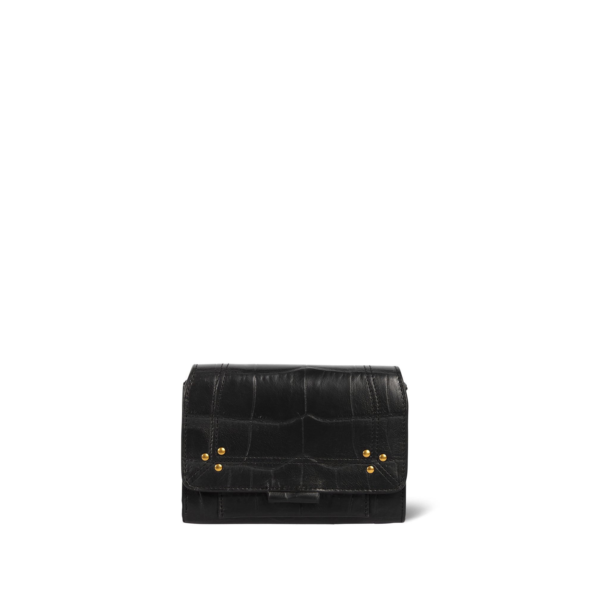 Lulu PM Vachette Croco Noir Jerome Dreyfuss