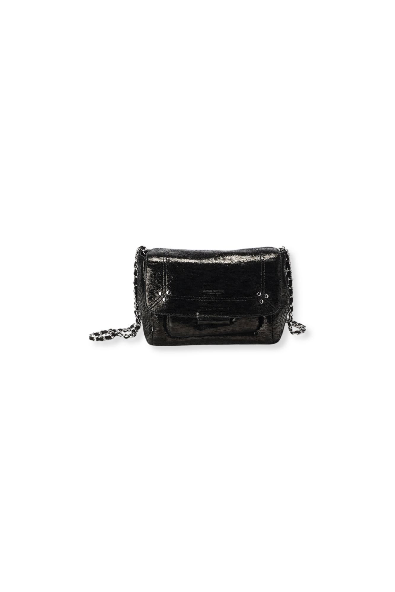 Lulu S Chèvre Lamé Noir Jerome Dreyfuss