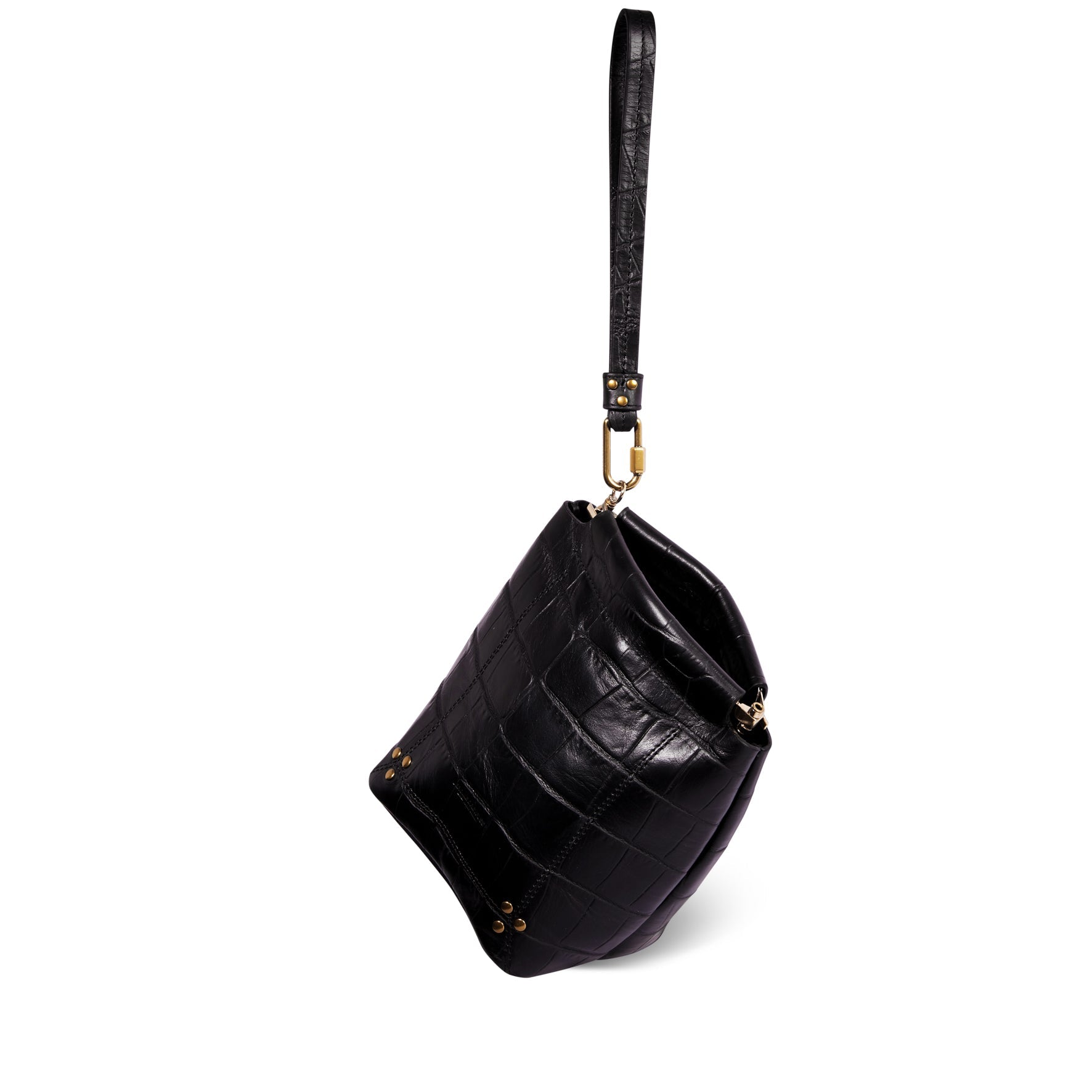Clic Clac S Soft Vachette Croco Noir Jerome Dreyfuss