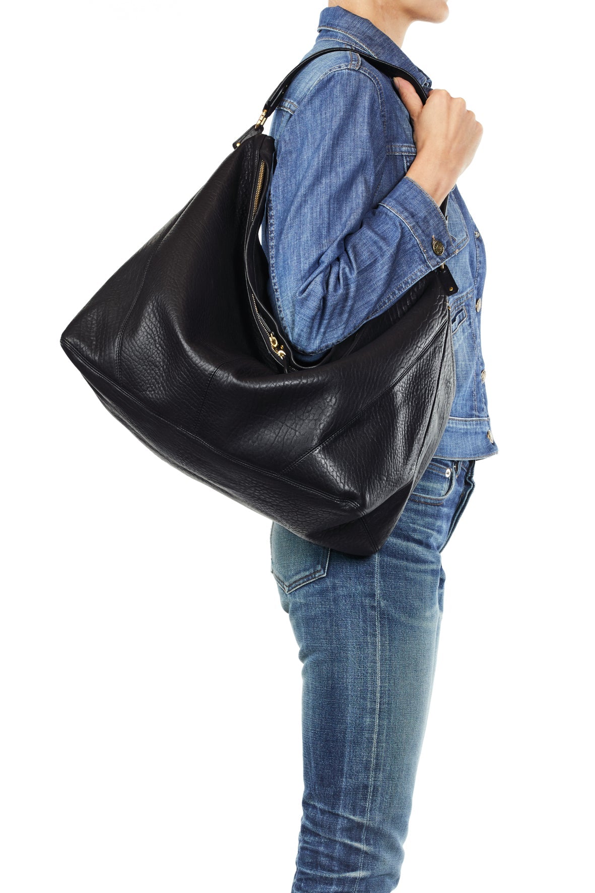 Paul Hobo Agneau Noir Jerome Dreyfuss