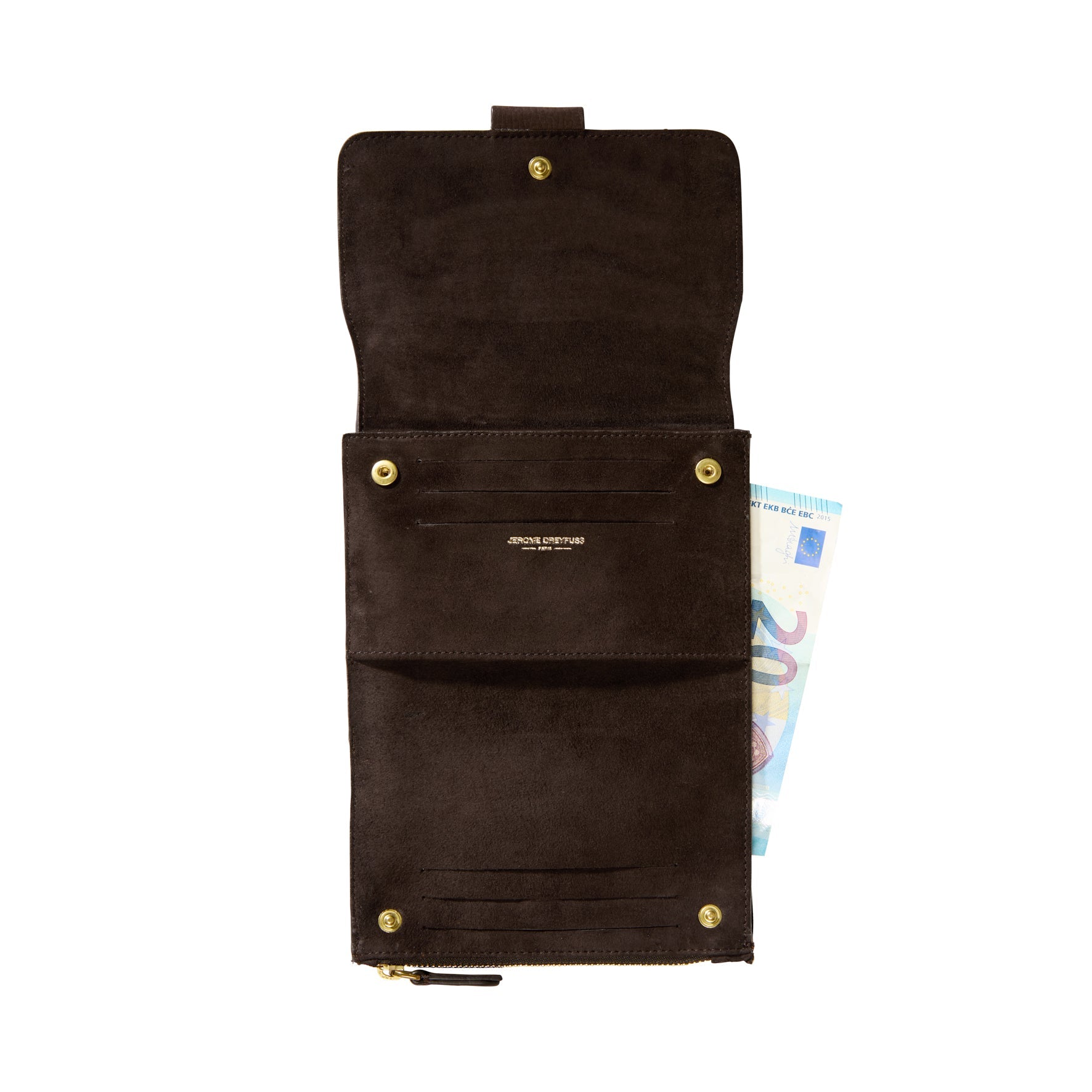 Lulu PM taurillon Croco Moka Jerome Dreyfuss