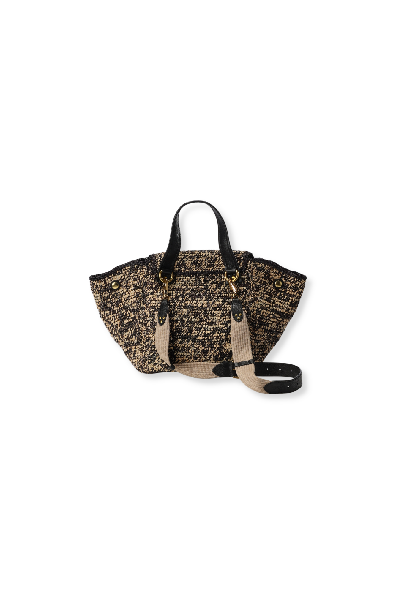 Sac Stan Panier M Raphia Noir Jerome Dreyfuss