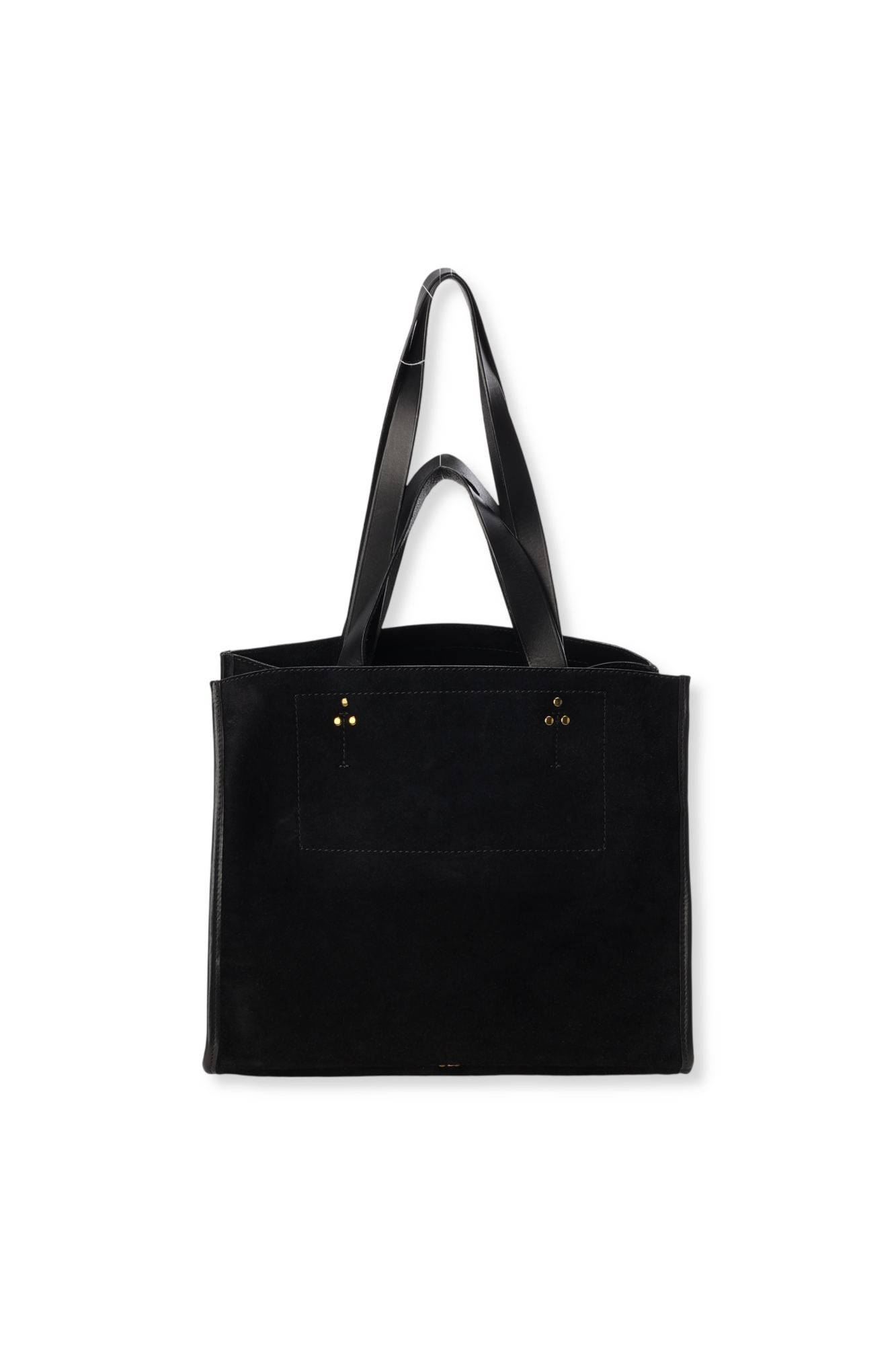 Sac Cabas Léon M Croûte Velours Noir Jerome Dreyfuss