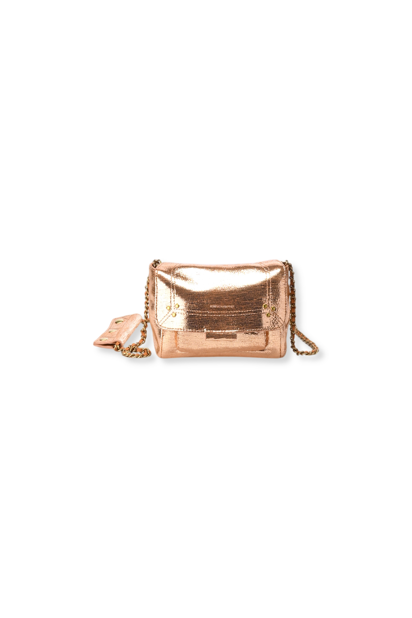 Lulu S Chèvre Lamé Rose Gold Jerome Dreyfuss