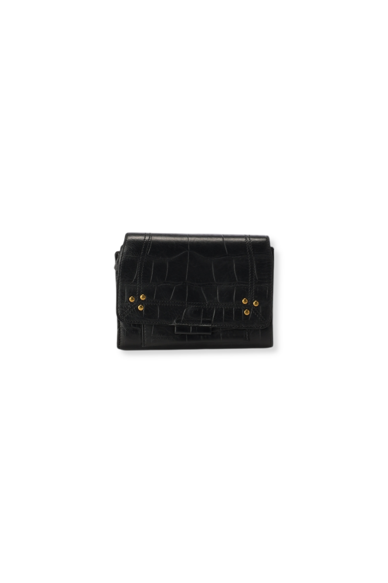 Lulu PM Vachette Croco Noir Jerome Dreyfuss