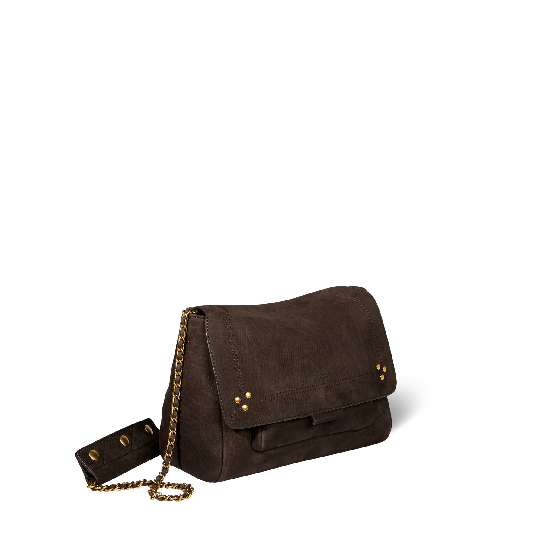 Lulu M taurillon croco moka Jerome Dreyfuss