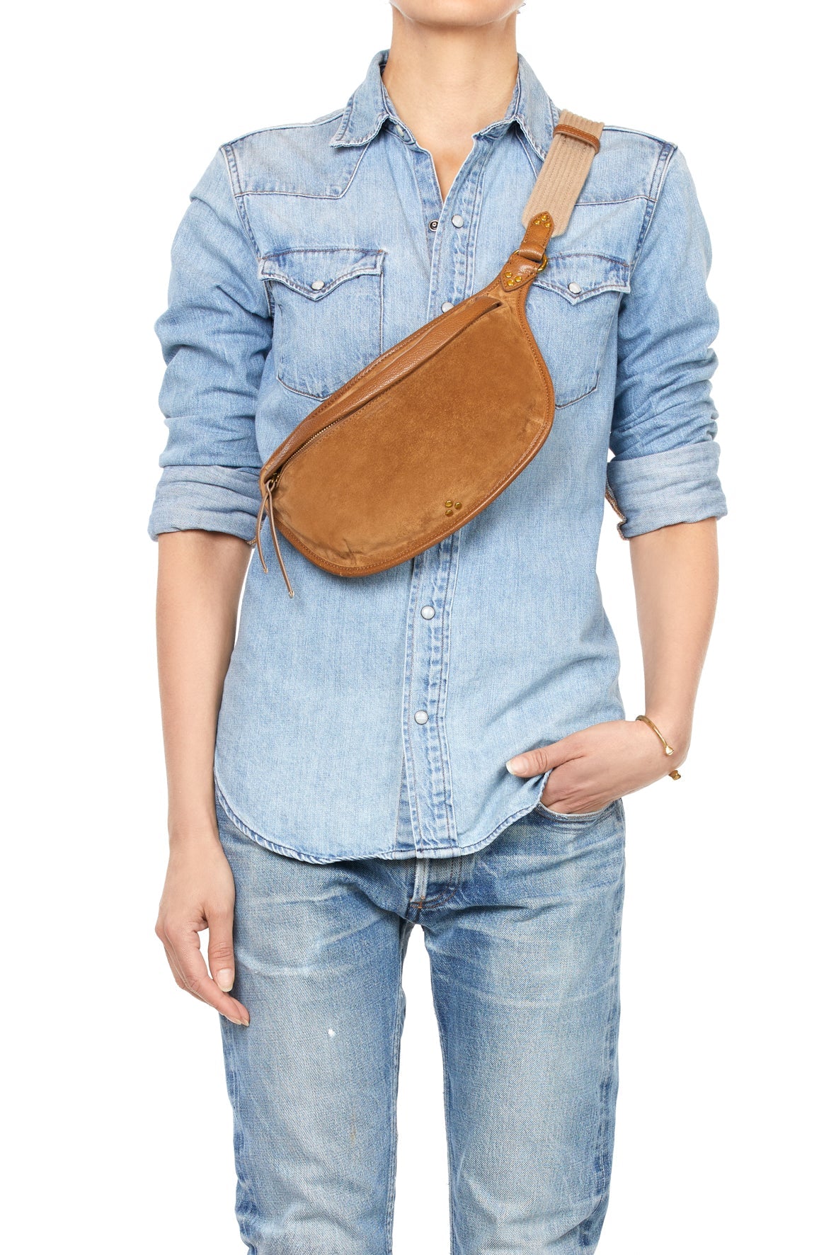 Stan Banane Croute velours Tabac Jerome Dreyfuss