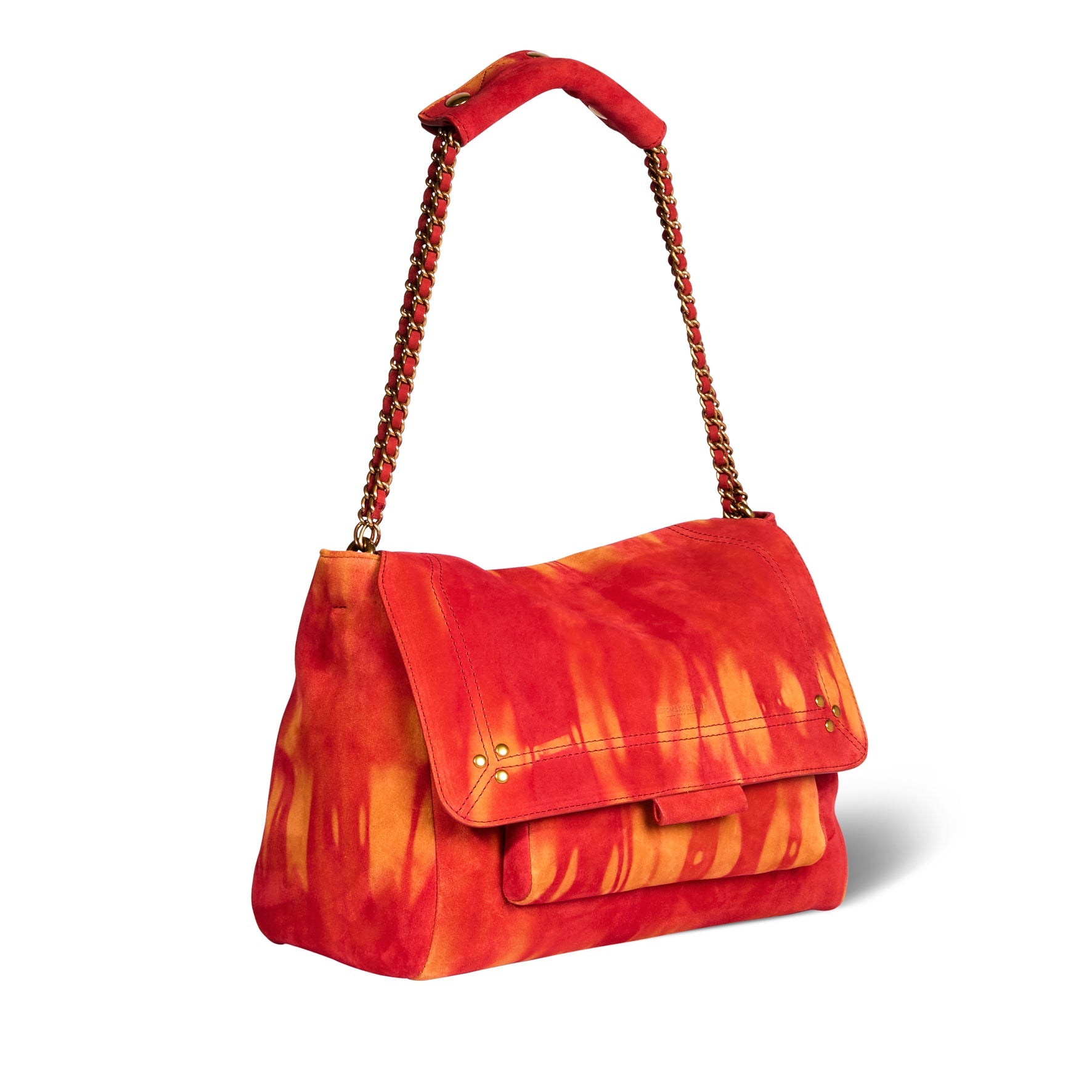 Lulu L Croute velours Tie dye Orange Jerome Dreyfuss