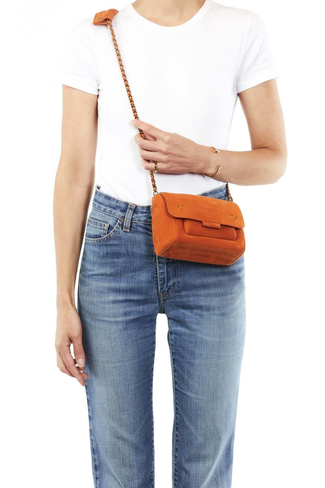 Lulu S Veau Nub Orange Jerome Dreyfuss