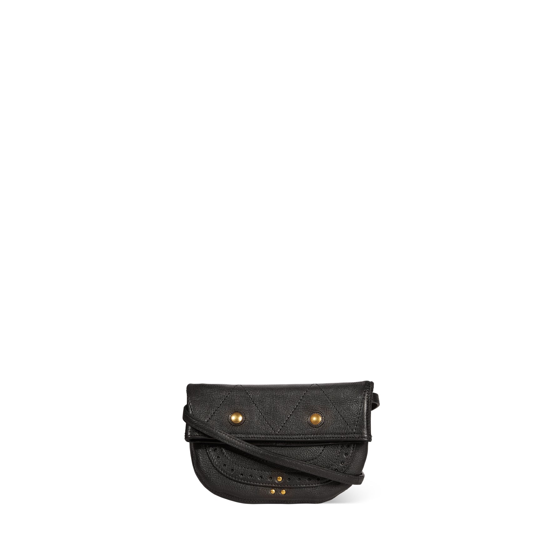 Jerry Pochette Chèvre Noir Grainé Jerome Dreyfuss