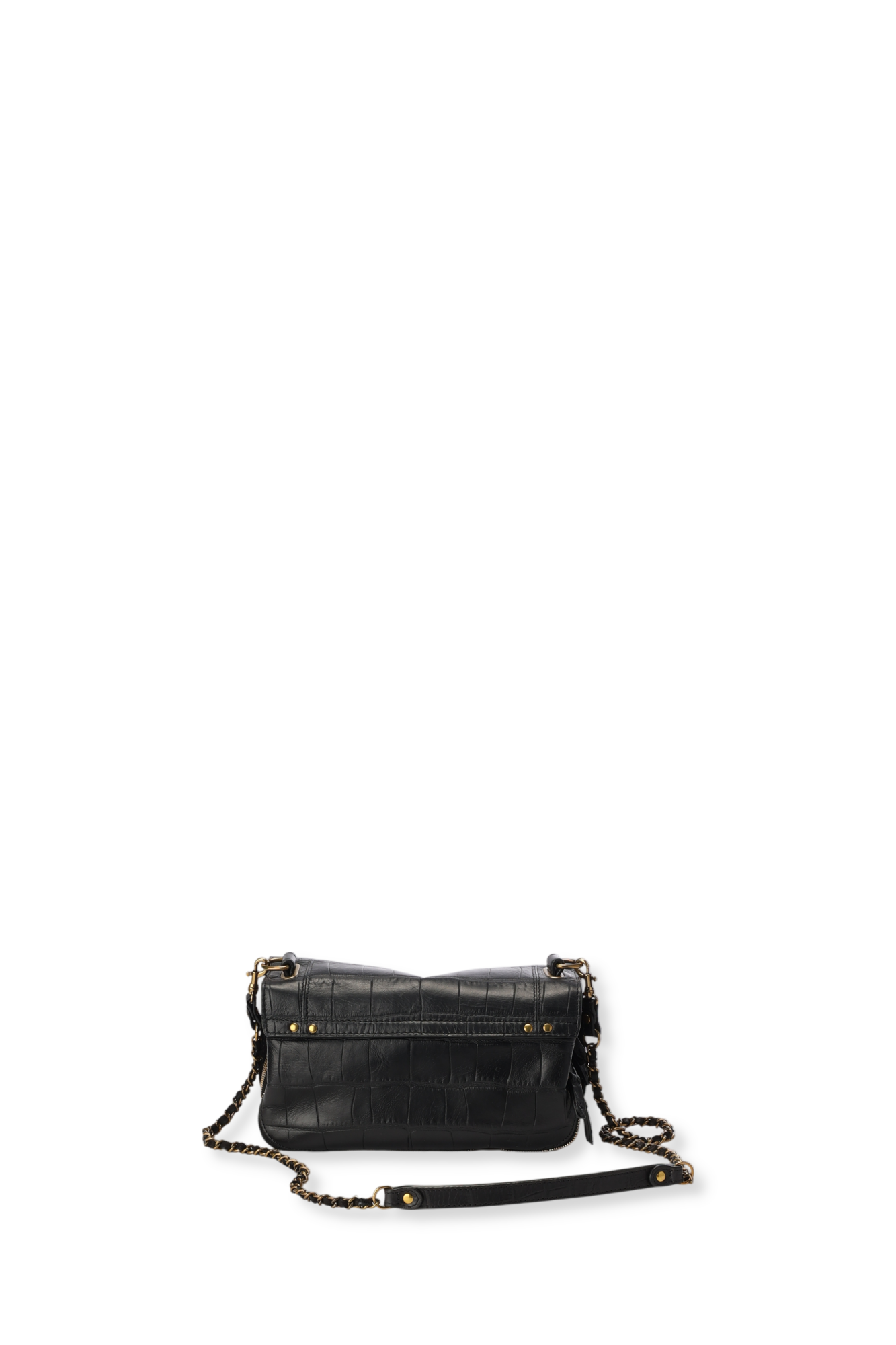 Bobi Vachette Croco Noir Jerome Dreyfuss