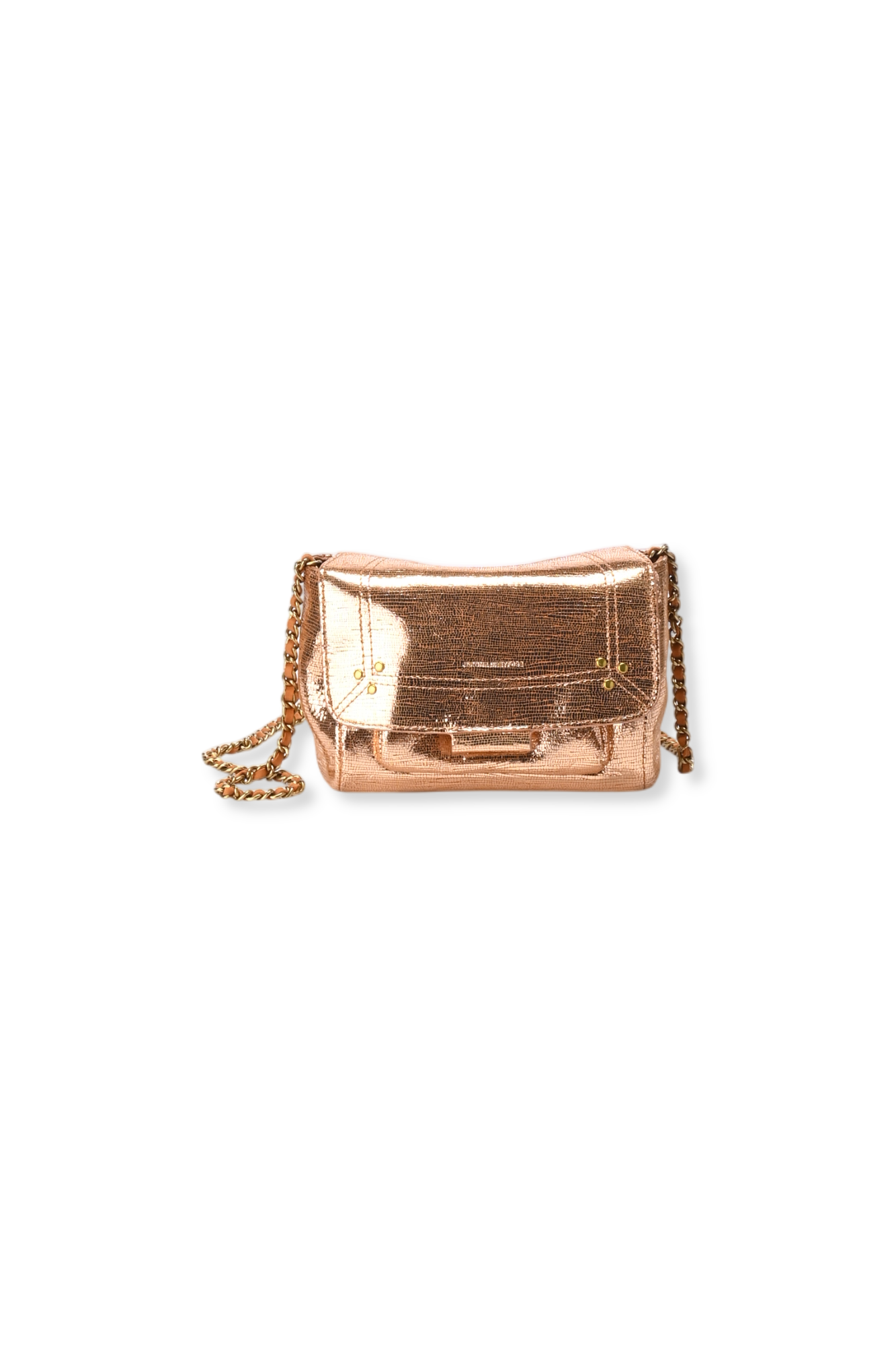 Lulu S Chèvre Lamé Rose Gold Jerome Dreyfuss