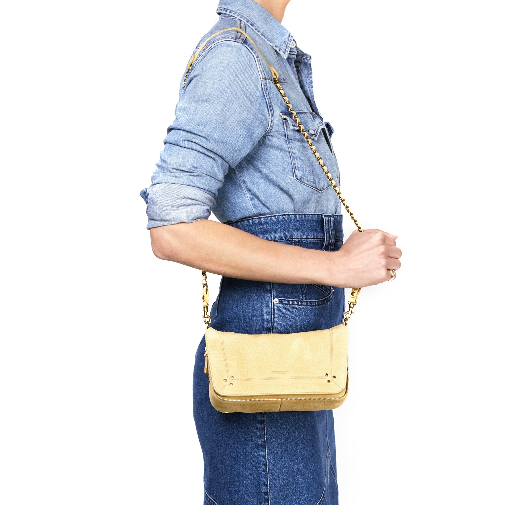 Bobi S taurillon Croco Jaune Jerome Dreyfuss