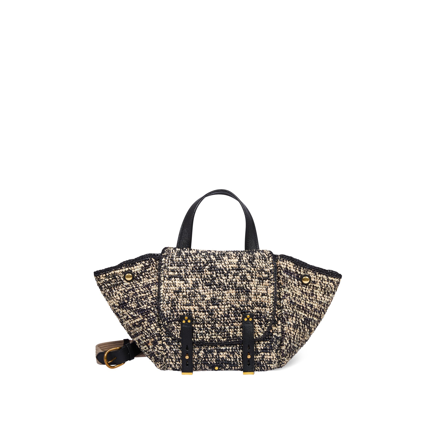 Sac Stan Panier M Raphia Noir Jerome Dreyfuss