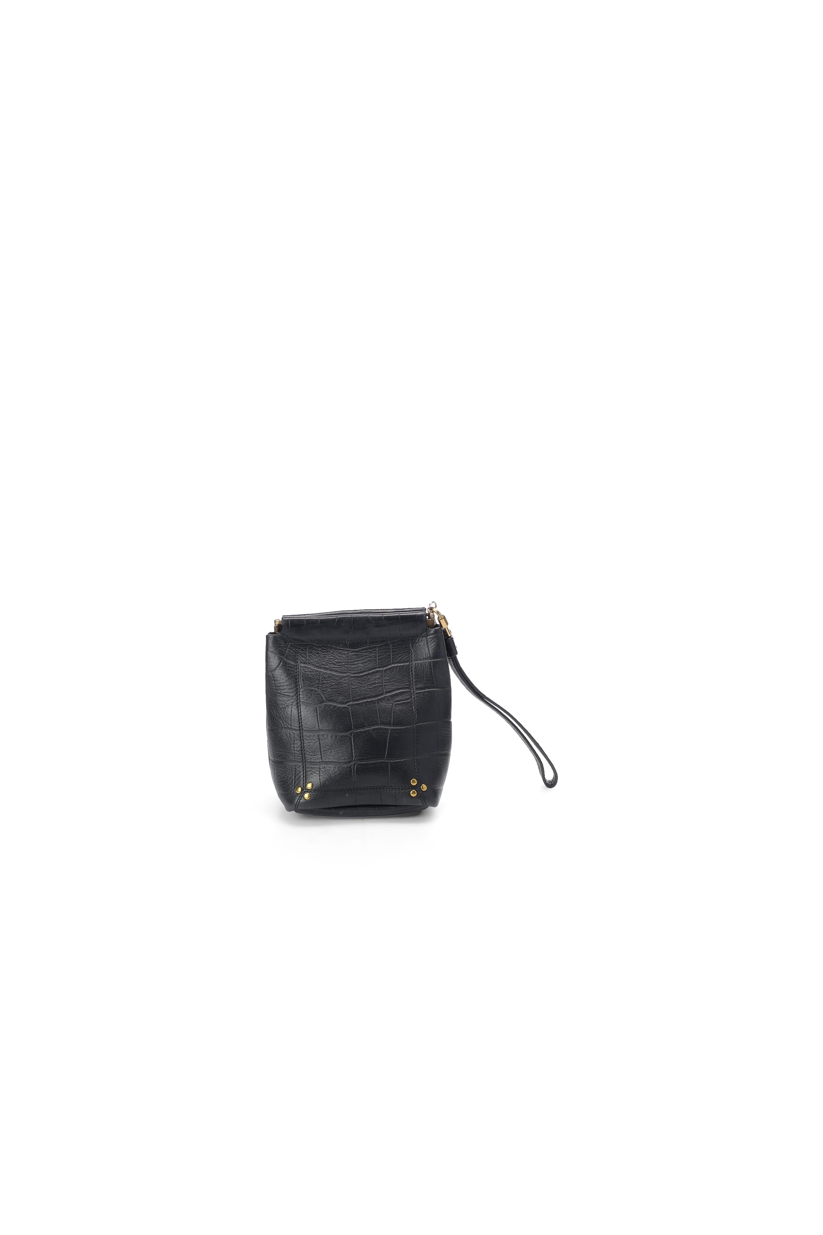 Clic Clac S Soft Vachette Croco Noir Jerome Dreyfuss