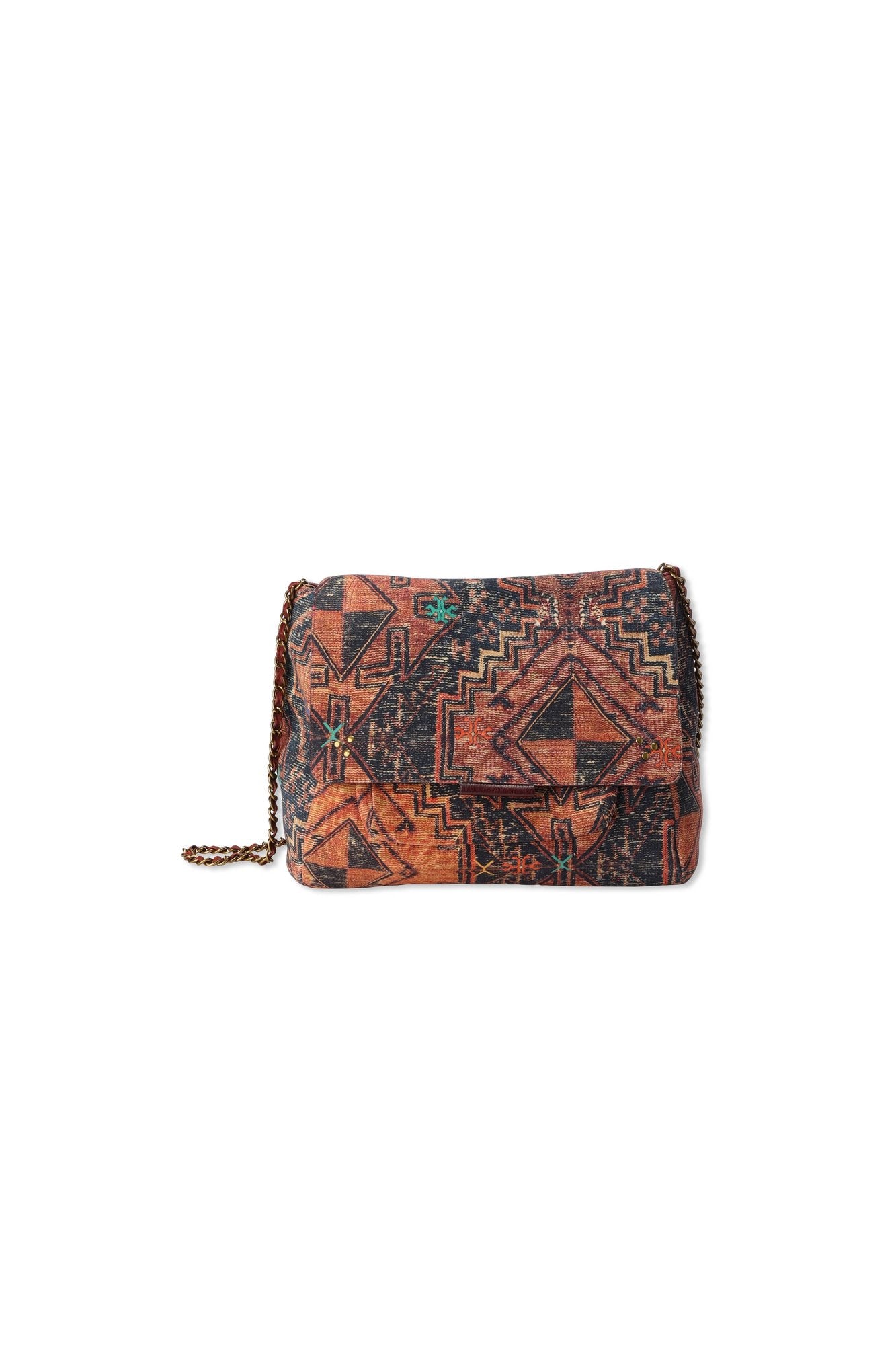 Sac Lulu XL croute velours print tapis Jerome Dreyfuss