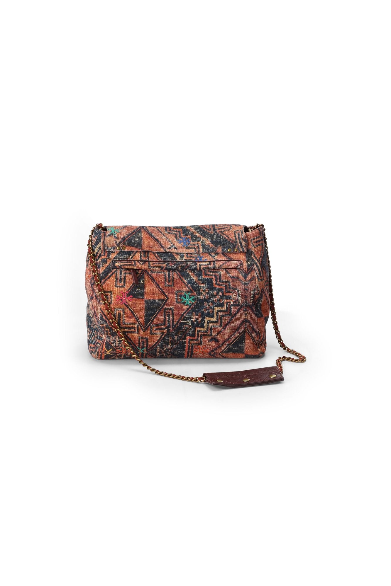 Sac Lulu XL croute velours print tapis Jerome Dreyfuss